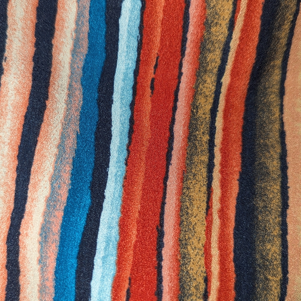 Alythea‎ Striped Multicolor Off-Shoulder Top - Picture 6 of 10